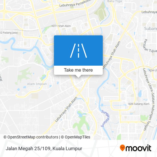 Peta Jalan Megah 25/109