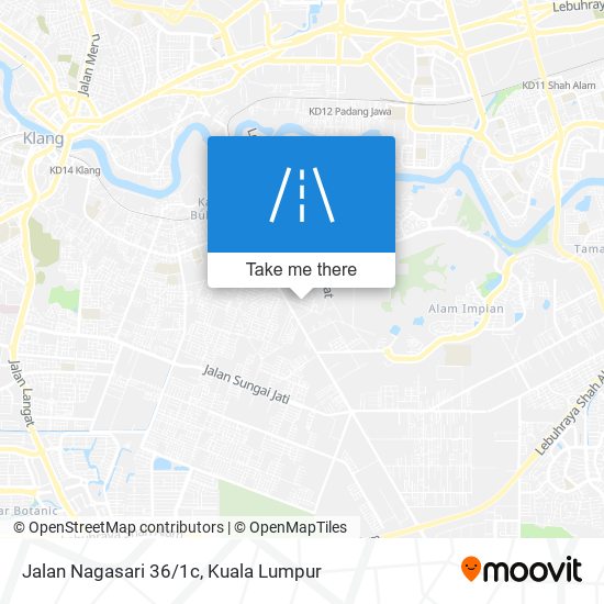 Jalan Nagasari 36/1c map