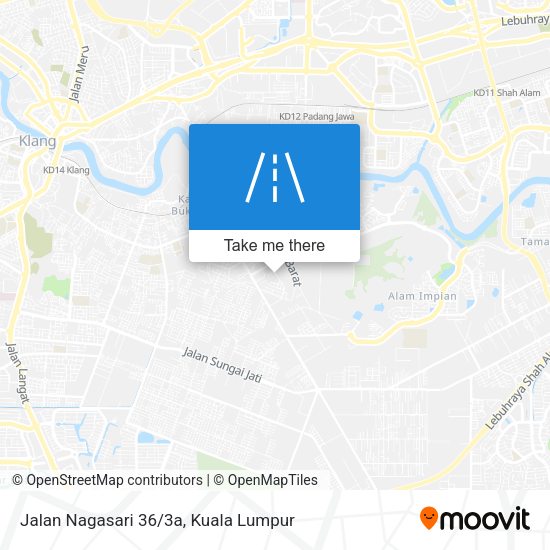 Jalan Nagasari 36/3a map