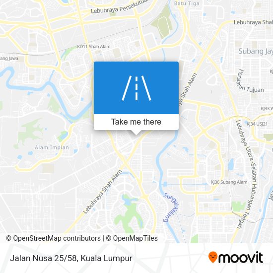 Jalan Nusa 25/58 map