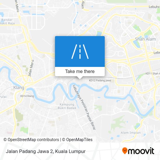 Jalan Padang Jawa 2 map