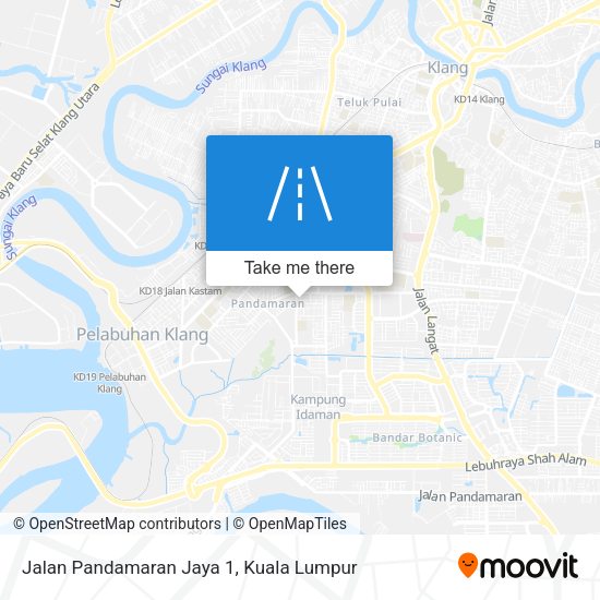 Jalan Pandamaran Jaya 1 map