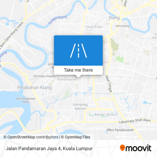 Peta Jalan Pandamaran Jaya 4