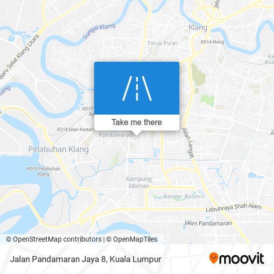 Peta Jalan Pandamaran Jaya 8