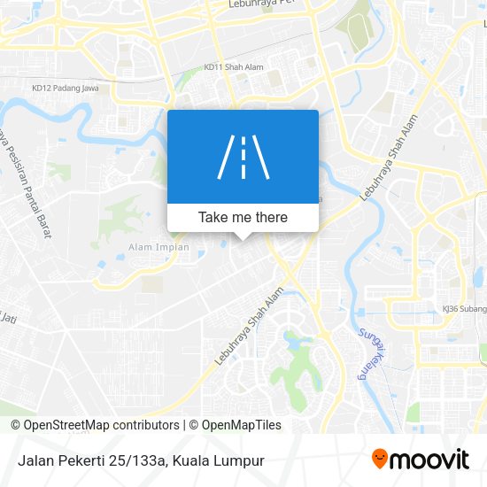 Jalan Pekerti 25/133a map
