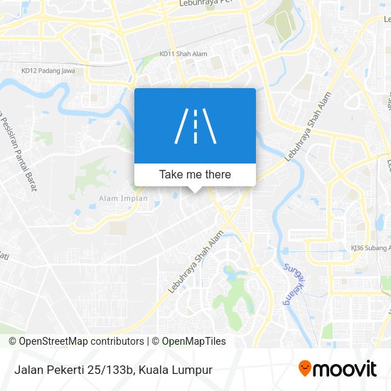 Peta Jalan Pekerti 25/133b