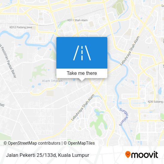 Jalan Pekerti 25/133d map