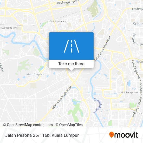 Peta Jalan Pesona 25/116b