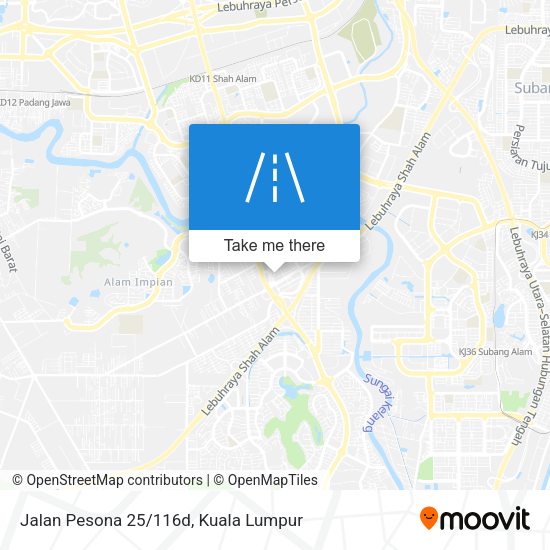 Jalan Pesona 25/116d map