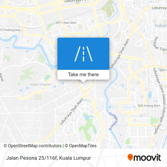 Peta Jalan Pesona 25/116f