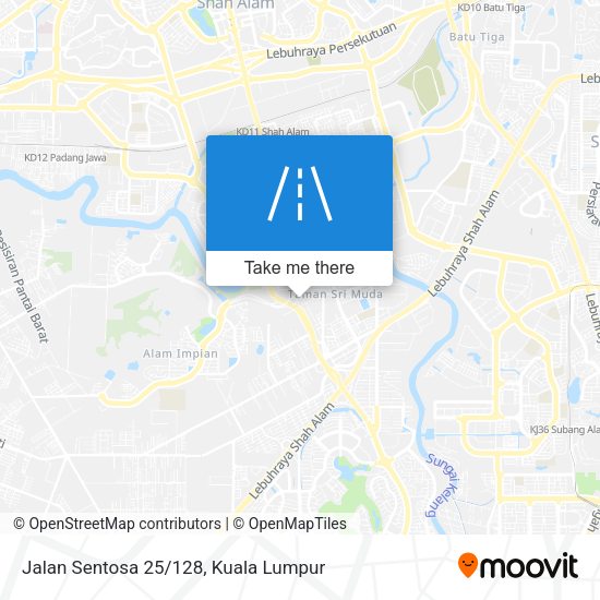 Peta Jalan Sentosa 25/128