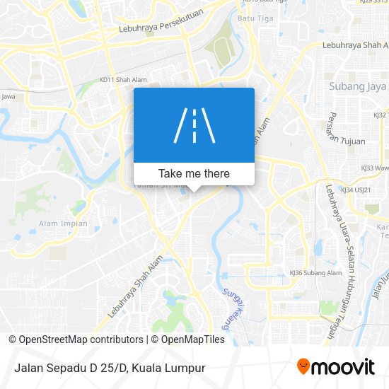Jalan Sepadu D 25/D map