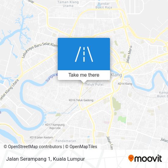 Jalan Serampang 1 map