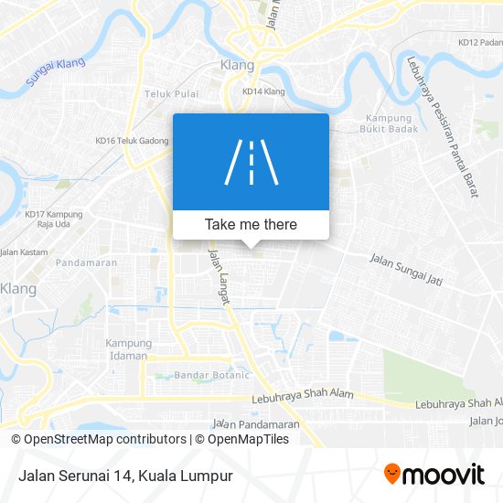 Peta Jalan Serunai 14