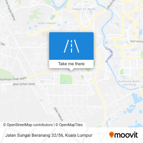 Peta Jalan Sungai Beranang 32/56
