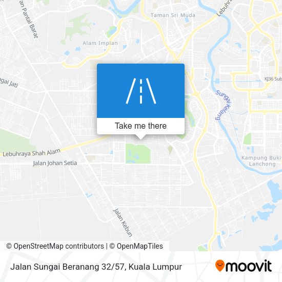 Peta Jalan Sungai Beranang 32/57
