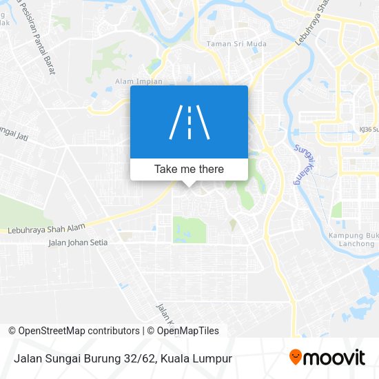 Peta Jalan Sungai Burung 32/62