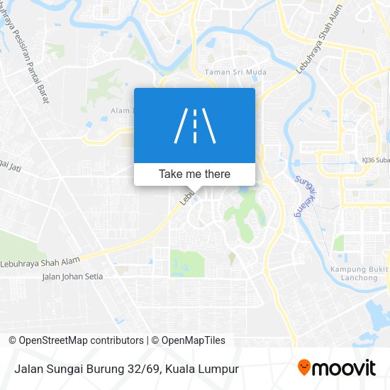 Jalan Sungai Burung 32/69 map