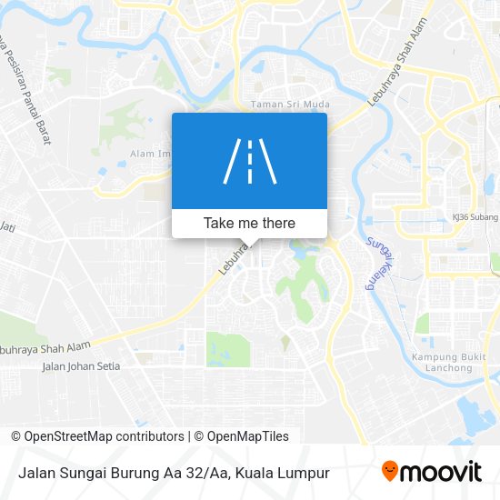 Jalan Sungai Burung Aa 32/Aa map