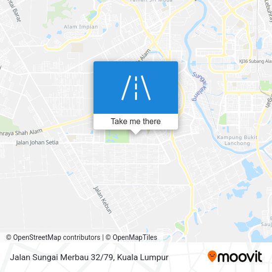 Peta Jalan Sungai Merbau 32/79