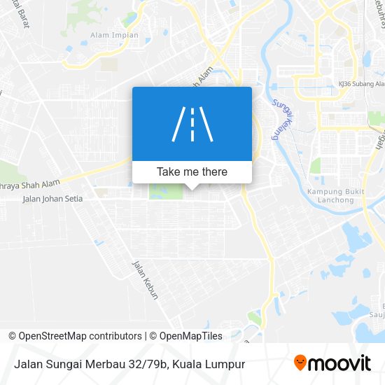 Jalan Sungai Merbau 32/79b map