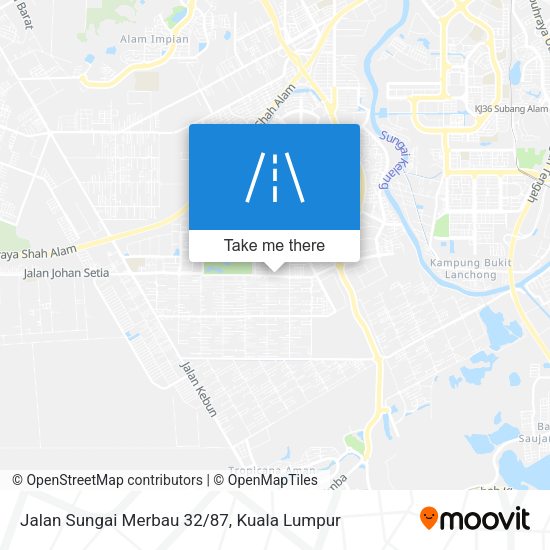 Jalan Sungai Merbau 32/87 map
