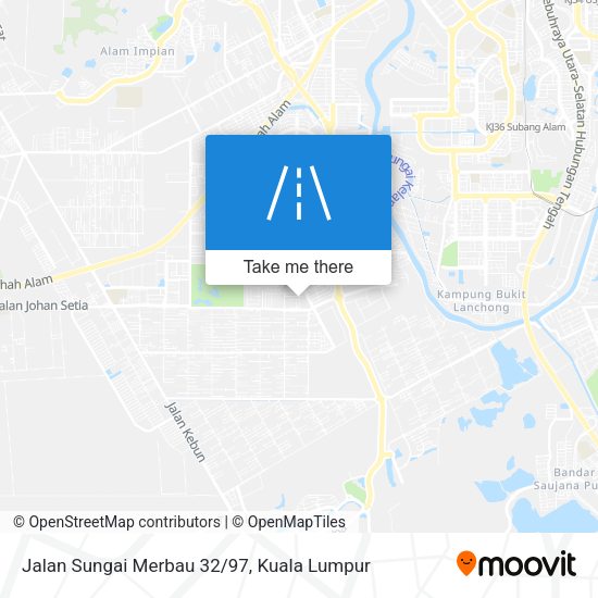 Jalan Sungai Merbau 32/97 map