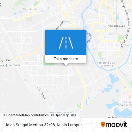 Jalan Sungai Merbau 32/98 map