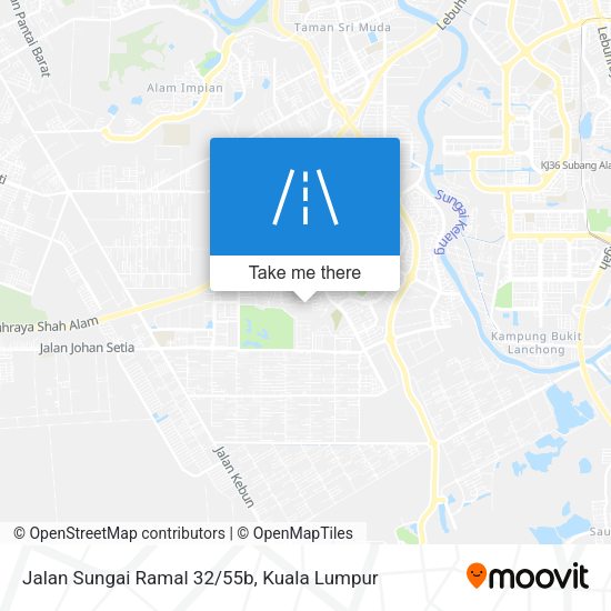 Peta Jalan Sungai Ramal 32/55b