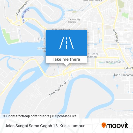 Jalan Sungai Sama Gagah 18 map