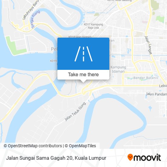 Jalan Sungai Sama Gagah 20 map
