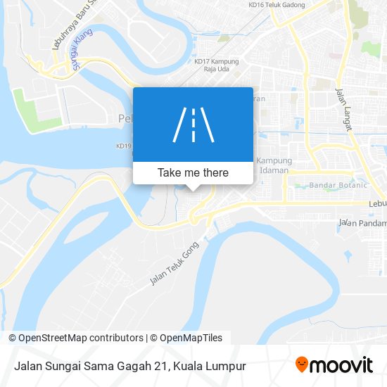 Jalan Sungai Sama Gagah 21 map