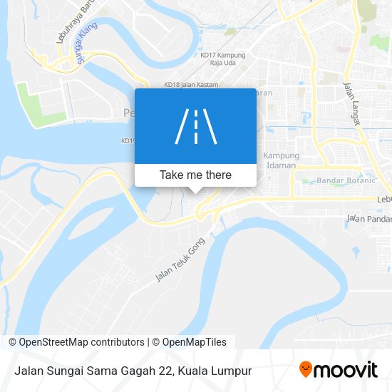 Peta Jalan Sungai Sama Gagah 22