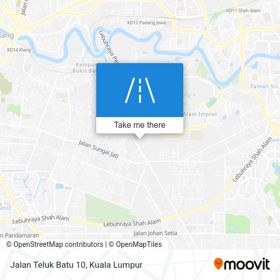 Peta Jalan Teluk Batu 10