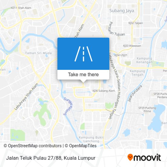 Peta Jalan Teluk Pulau 27/88