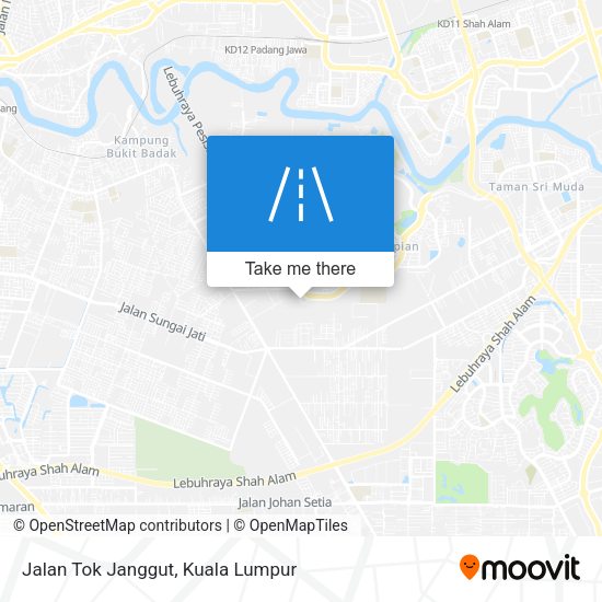 Jalan Tok Janggut map