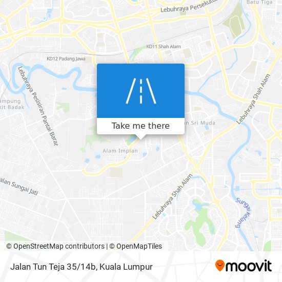 Jalan Tun Teja 35/14b map