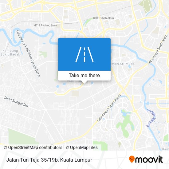 Jalan Tun Teja 35/19b map