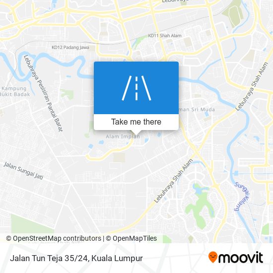 Jalan Tun Teja 35/24 map