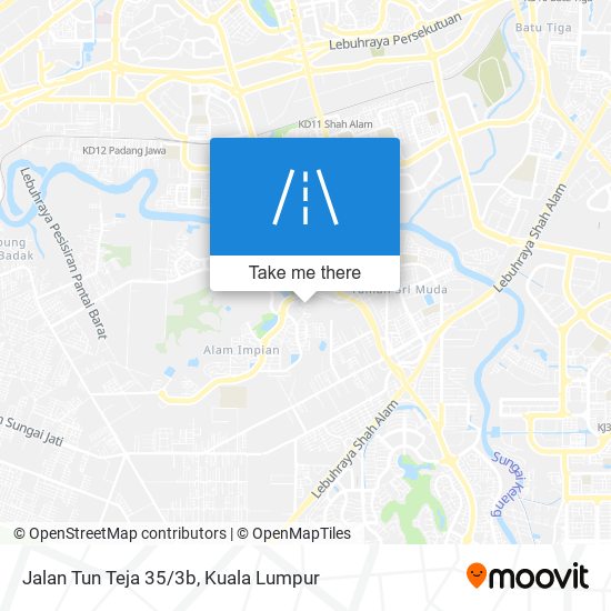 Jalan Tun Teja 35/3b map
