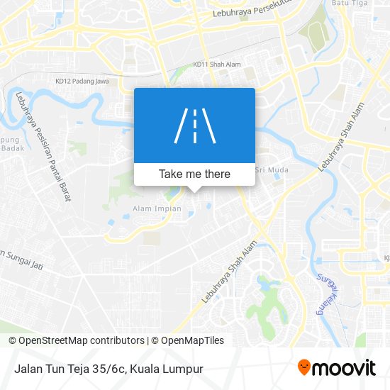 Jalan Tun Teja 35/6c map