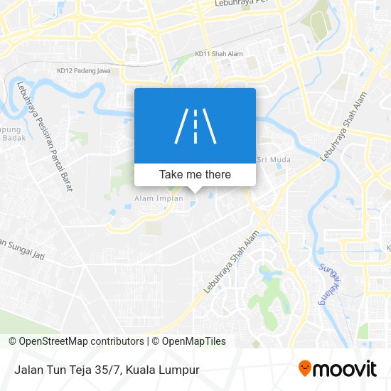 Jalan Tun Teja 35/7 map