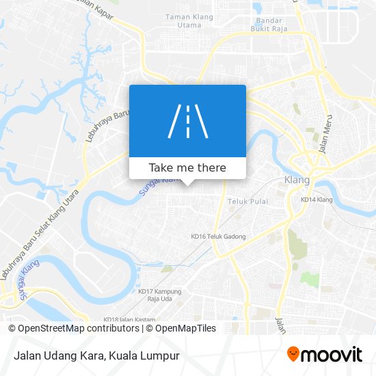 Jalan Udang Kara map