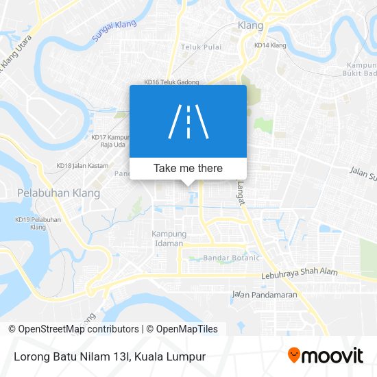 Peta Lorong Batu Nilam 13l