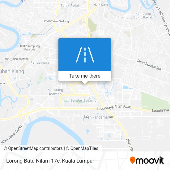 Peta Lorong Batu Nilam 17c