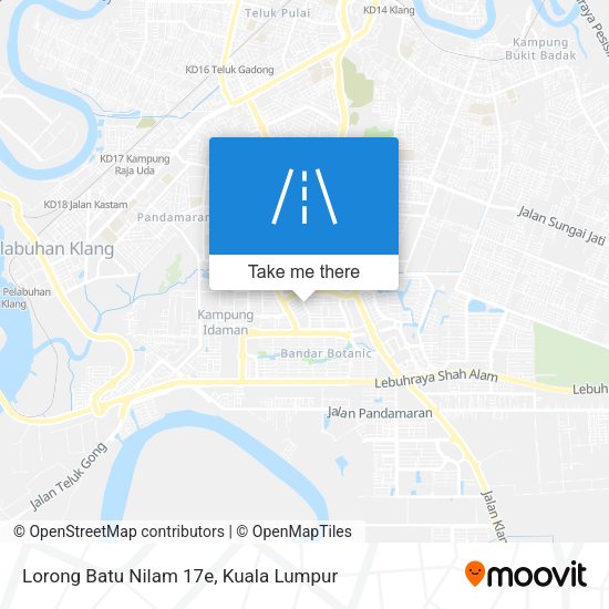 Peta Lorong Batu Nilam 17e