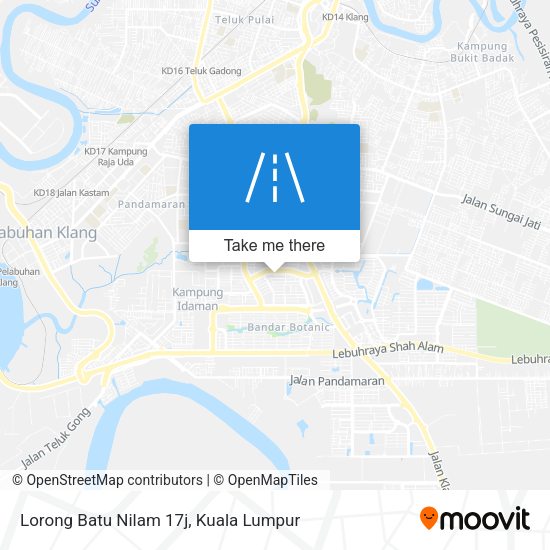 Peta Lorong Batu Nilam 17j