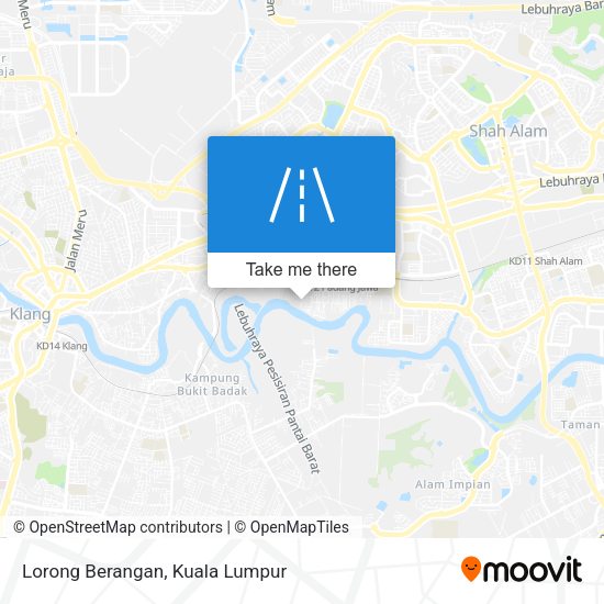 Peta Lorong Berangan