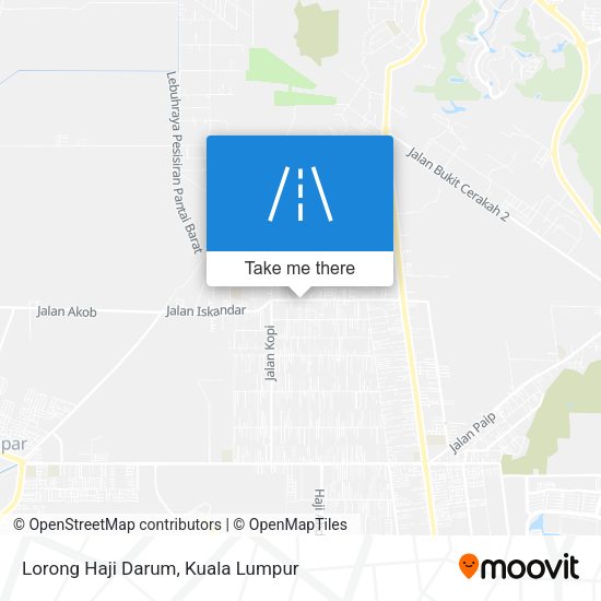 Peta Lorong Haji Darum