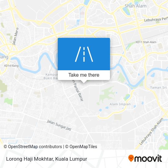 Peta Lorong Haji Mokhtar